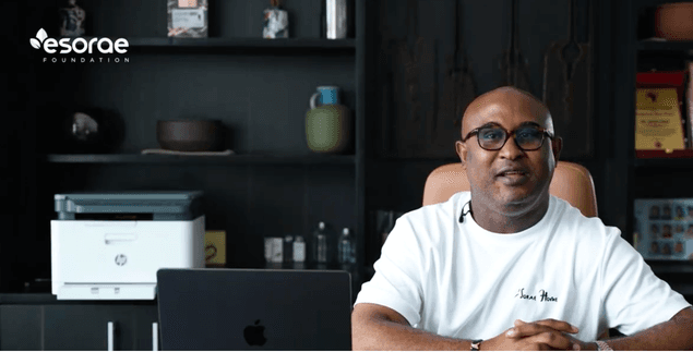 E'Sorae Foundation interview in the office